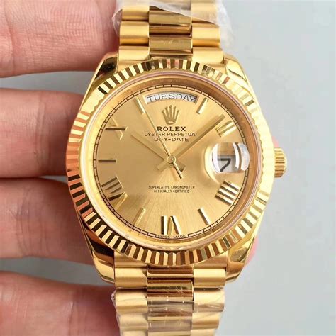 fake gold rolex watch day date|rolex knockoff watches day date.